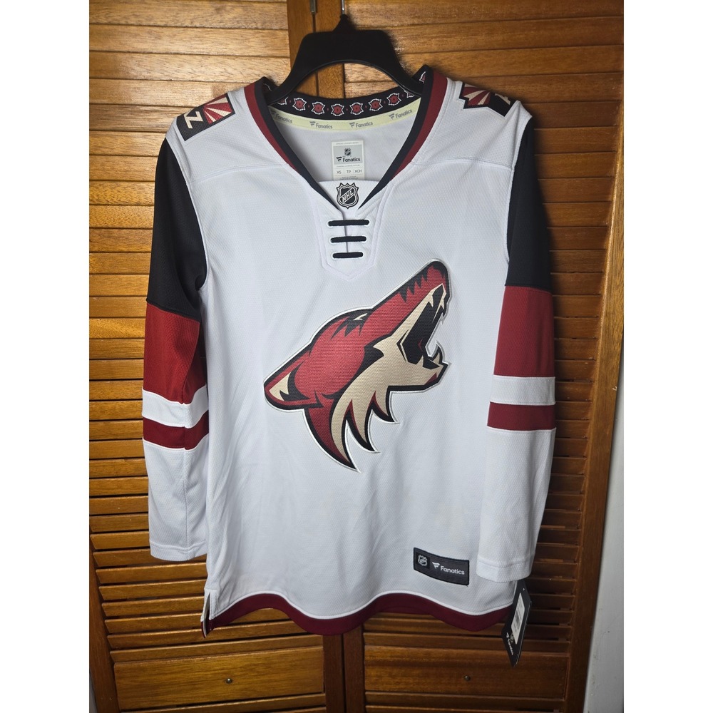 Arizona Coyotes Fanatics Breakaway Away Jersey White Womens XS